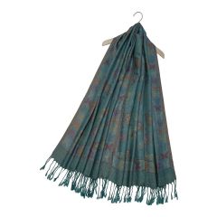 butterfly & flower scarf
